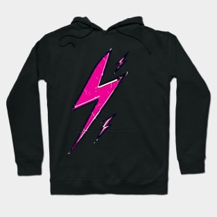 Street art vintage pink lightning bolt thunder Hoodie